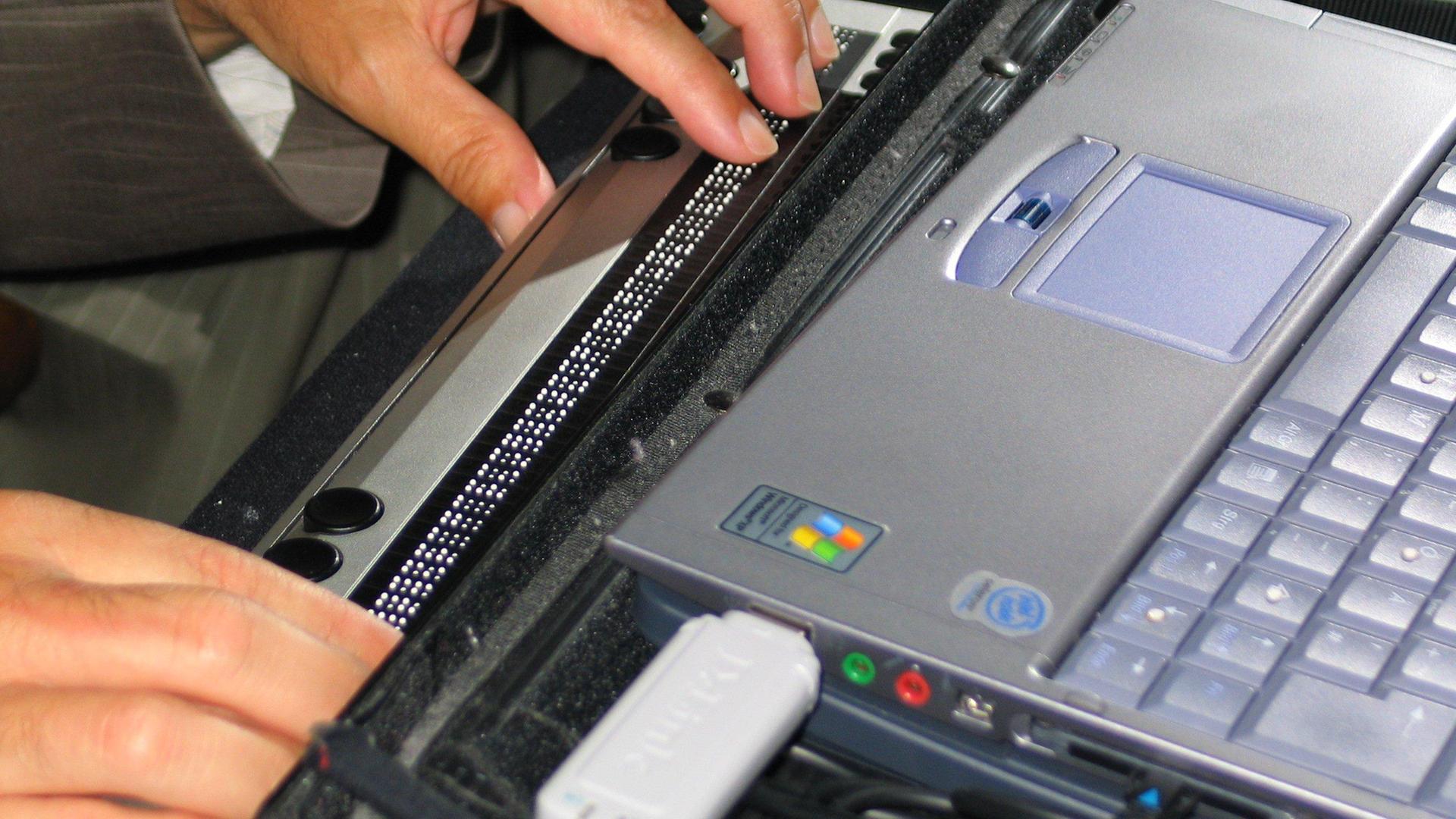 Tastatur für Brailleschrift