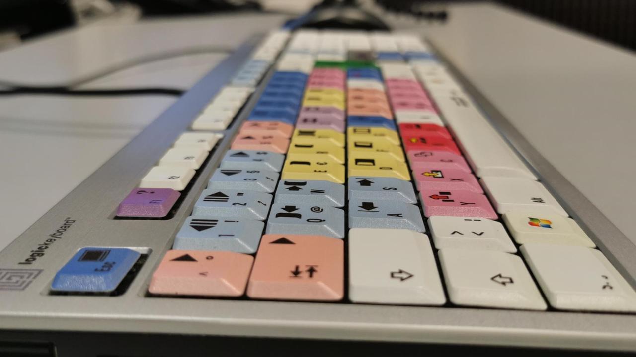 Tastatur für Schnittprogramme