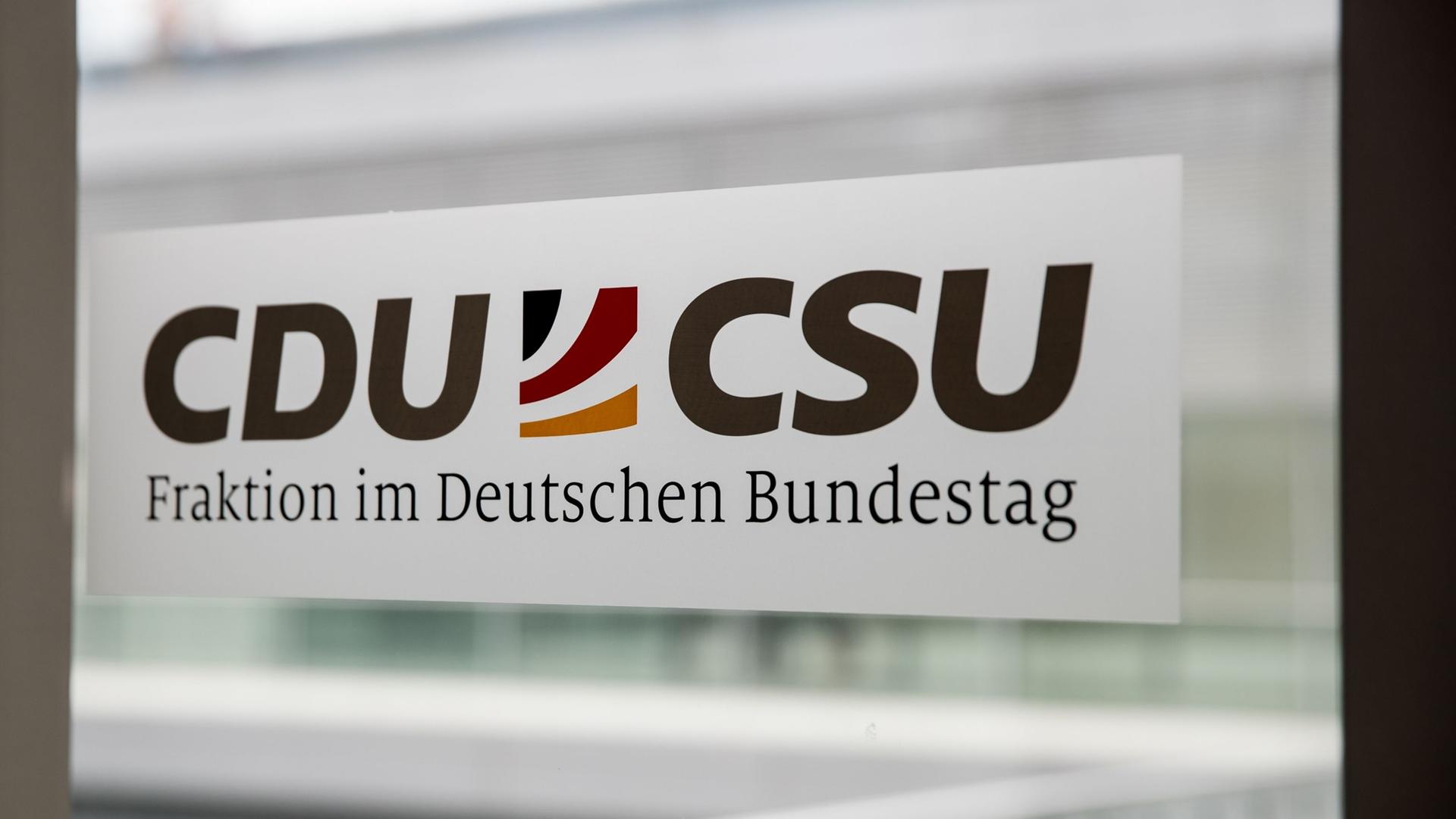Das gemeinsame Logo der CDU/CSU-Fraktion im Bundestag.