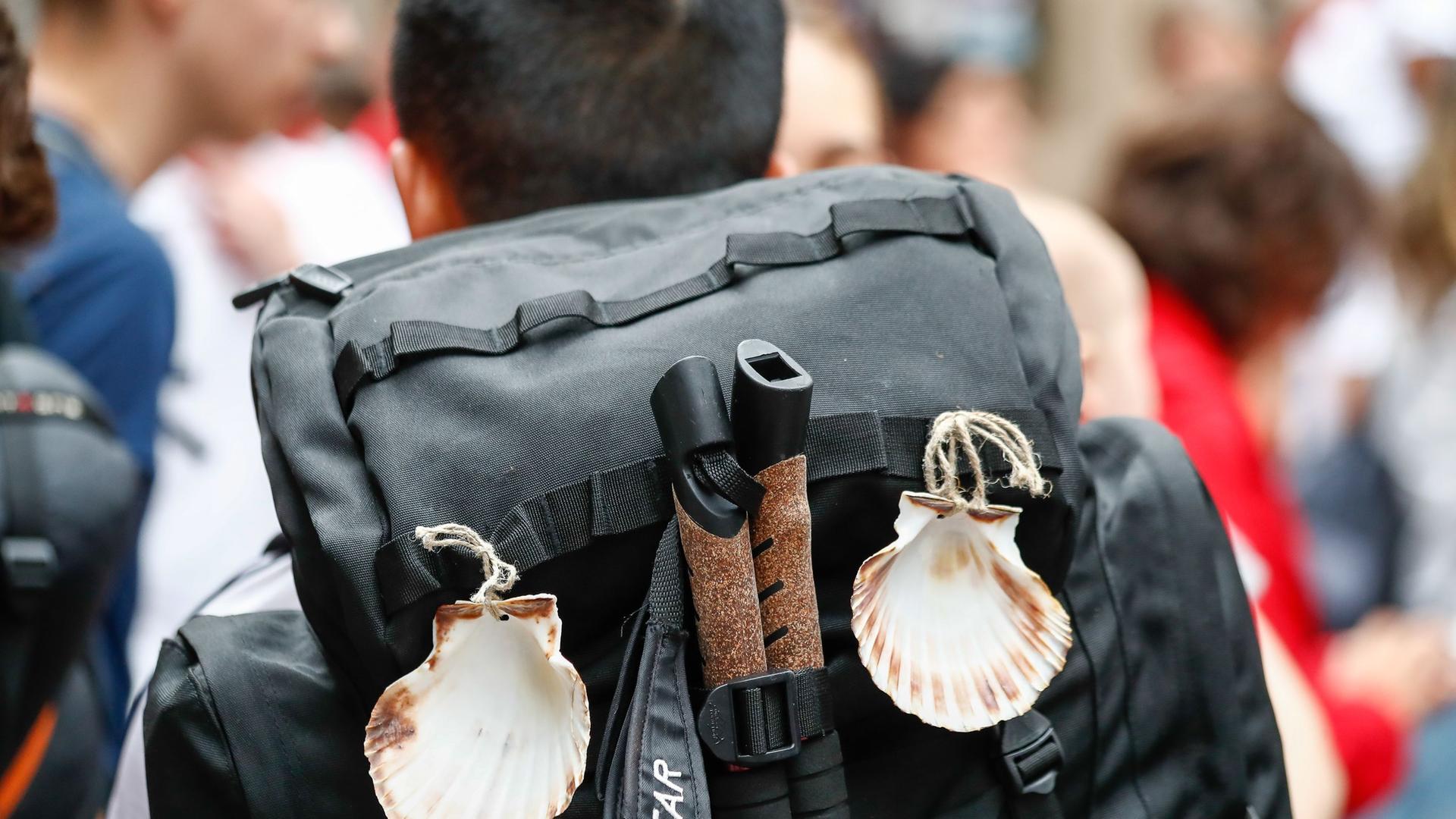 Ein Pilger auf dem Jakobsweg. Symbolbild