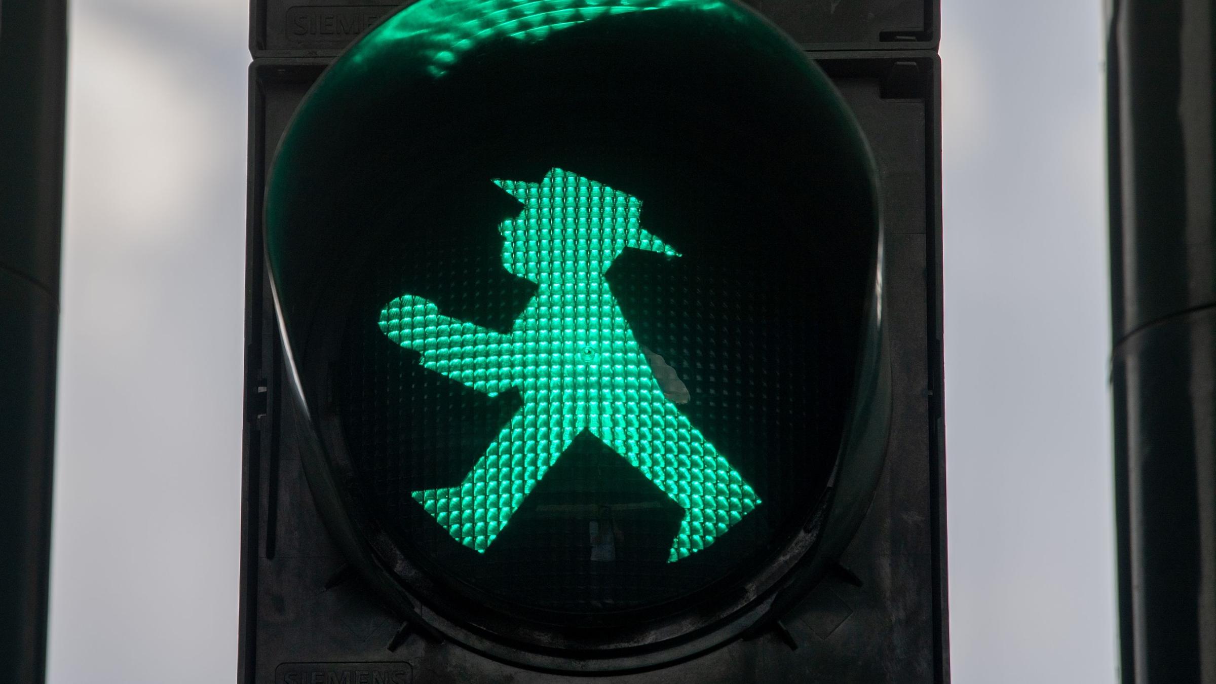 Grünes Ost-Ampelmännchen