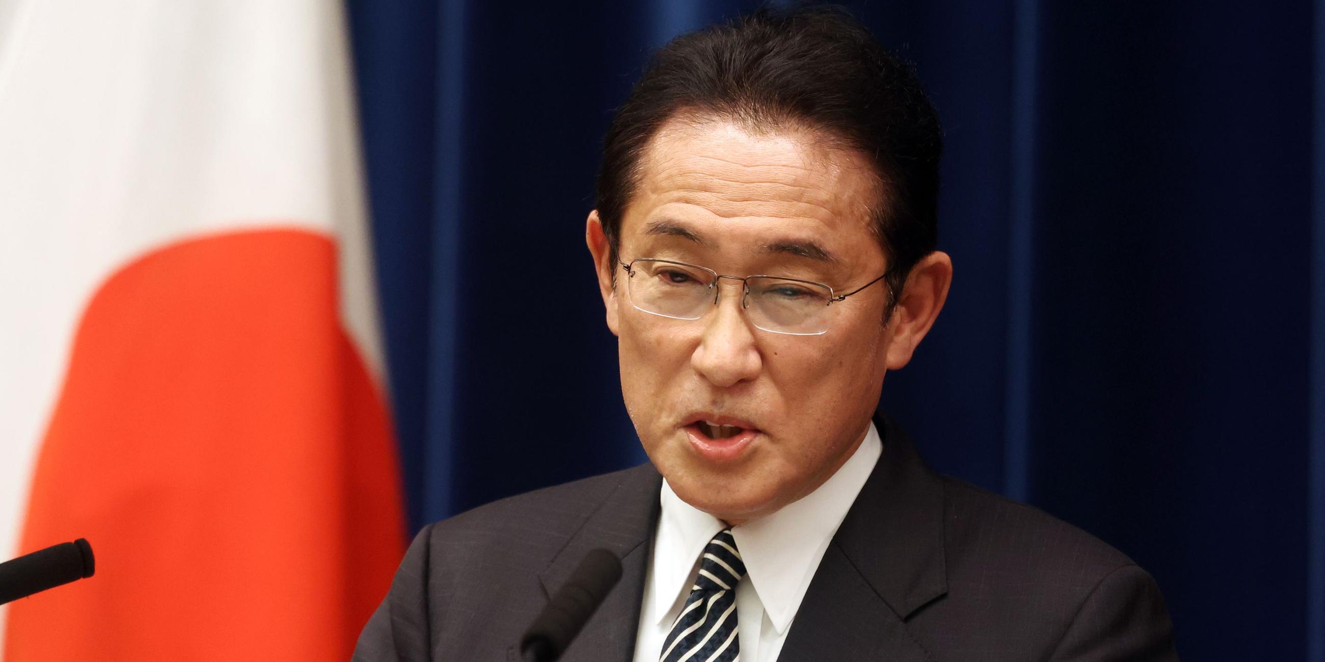 Japans Premierminister Fumio Kishida. Archivbild