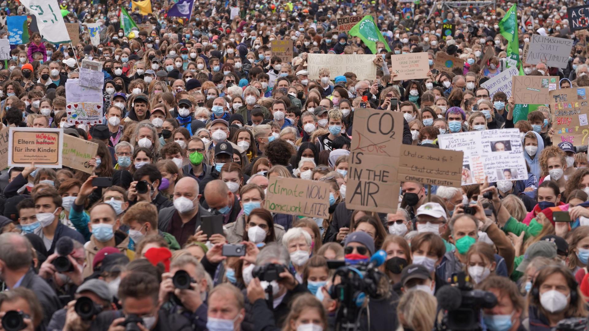 Klimaschutzprotest in Berlin.