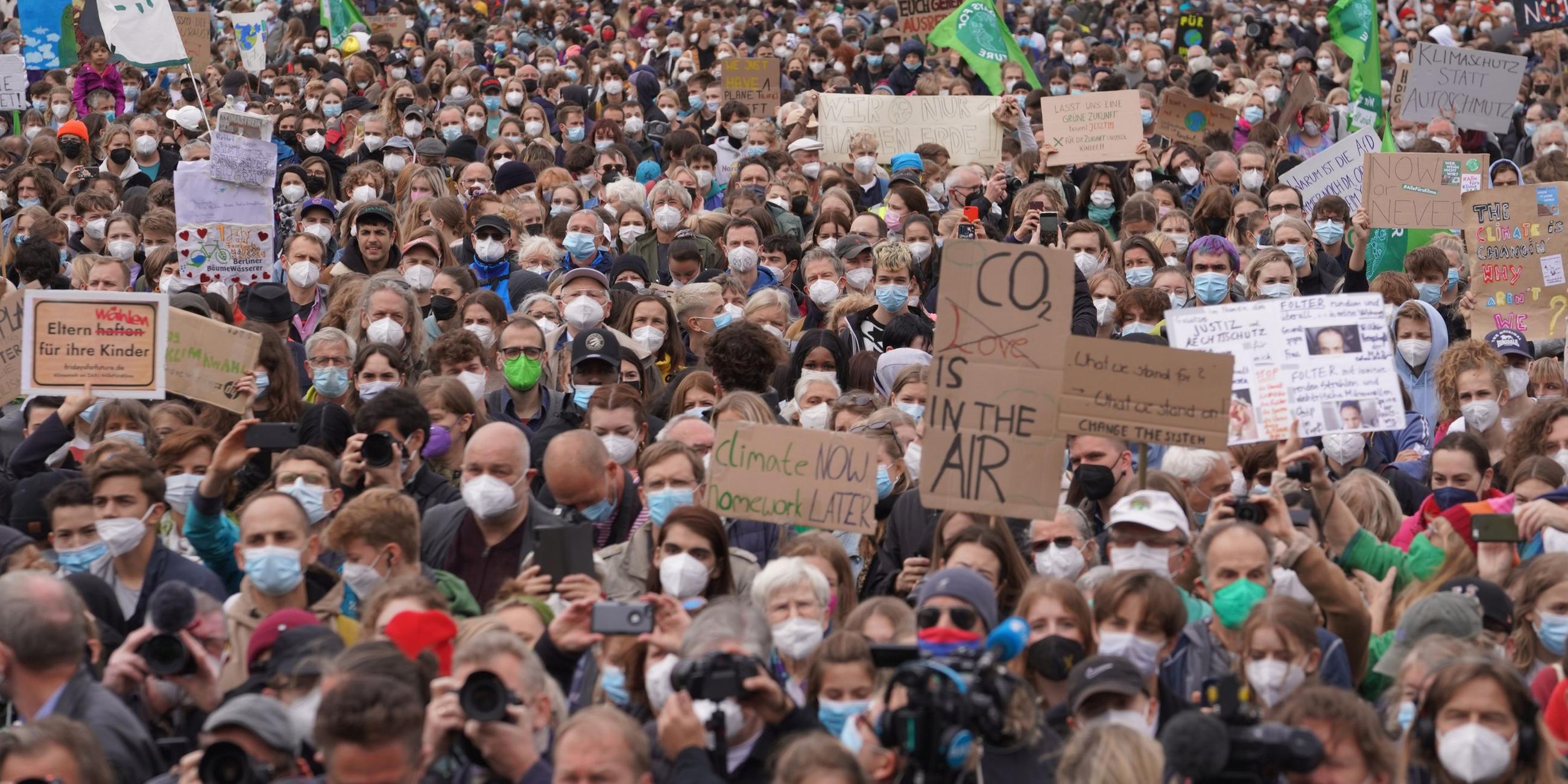 Klimaschutzprotest in Berlin.