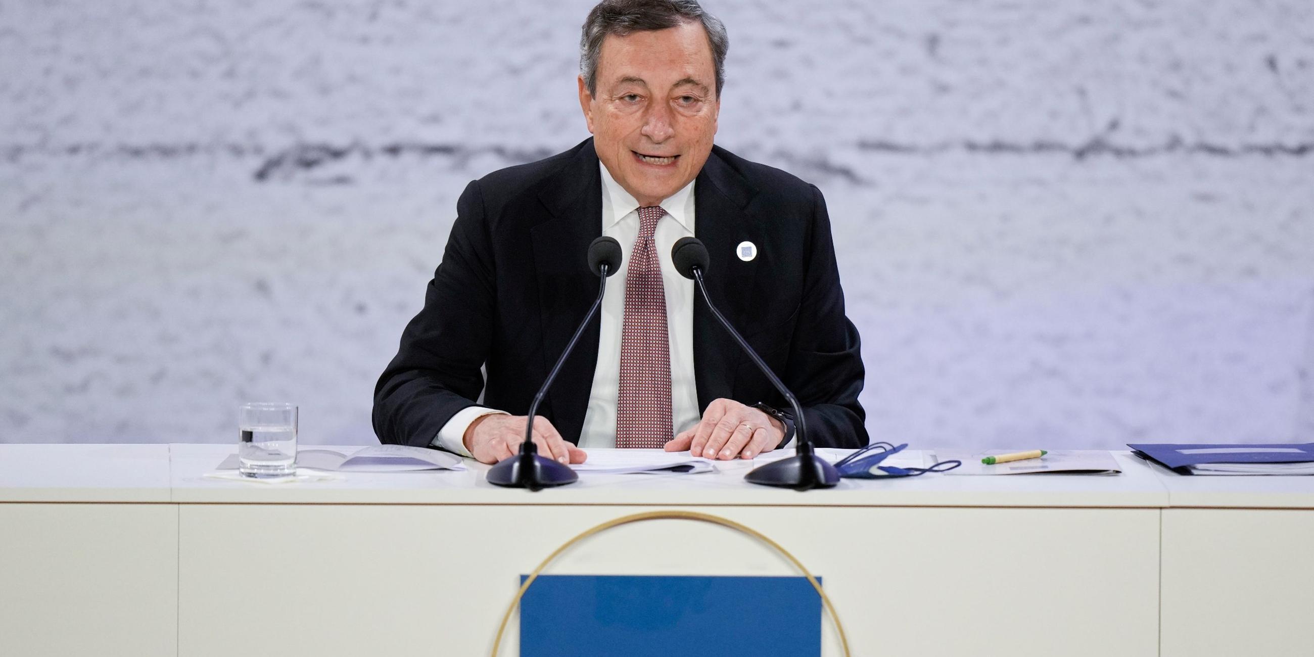 Mario Draghi, Premierminister von Italien.