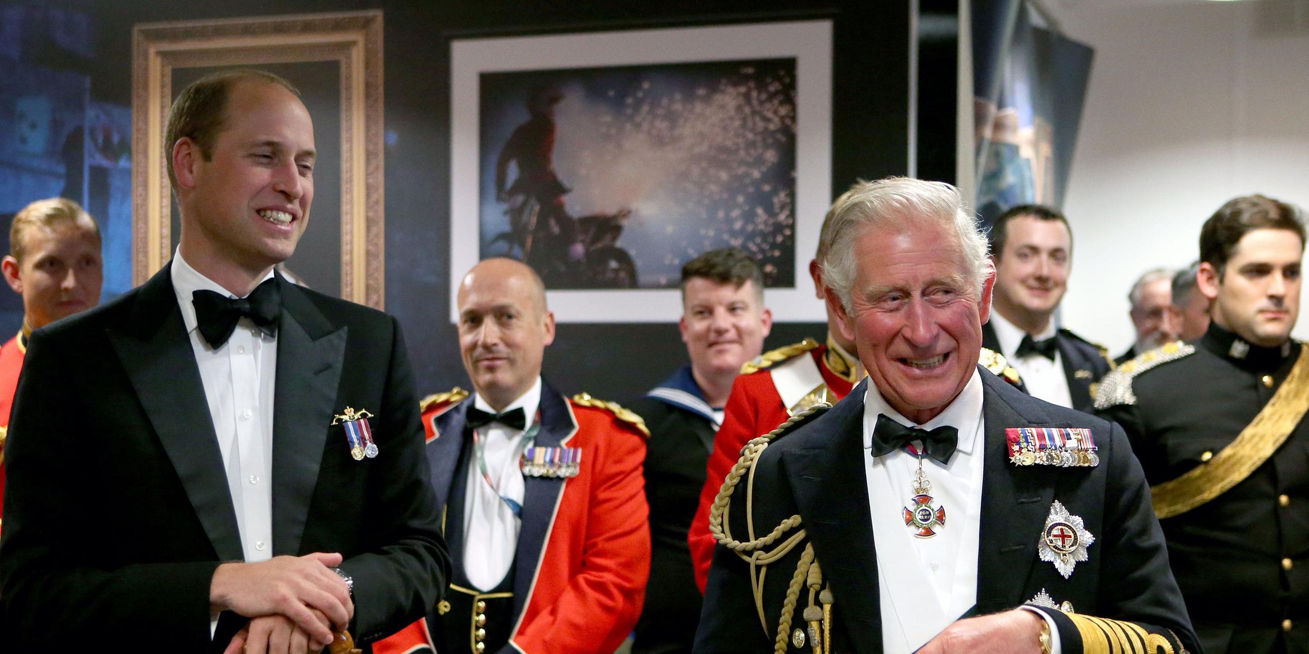 Prinz Charles und sein Sohn Prinz William. Archiv