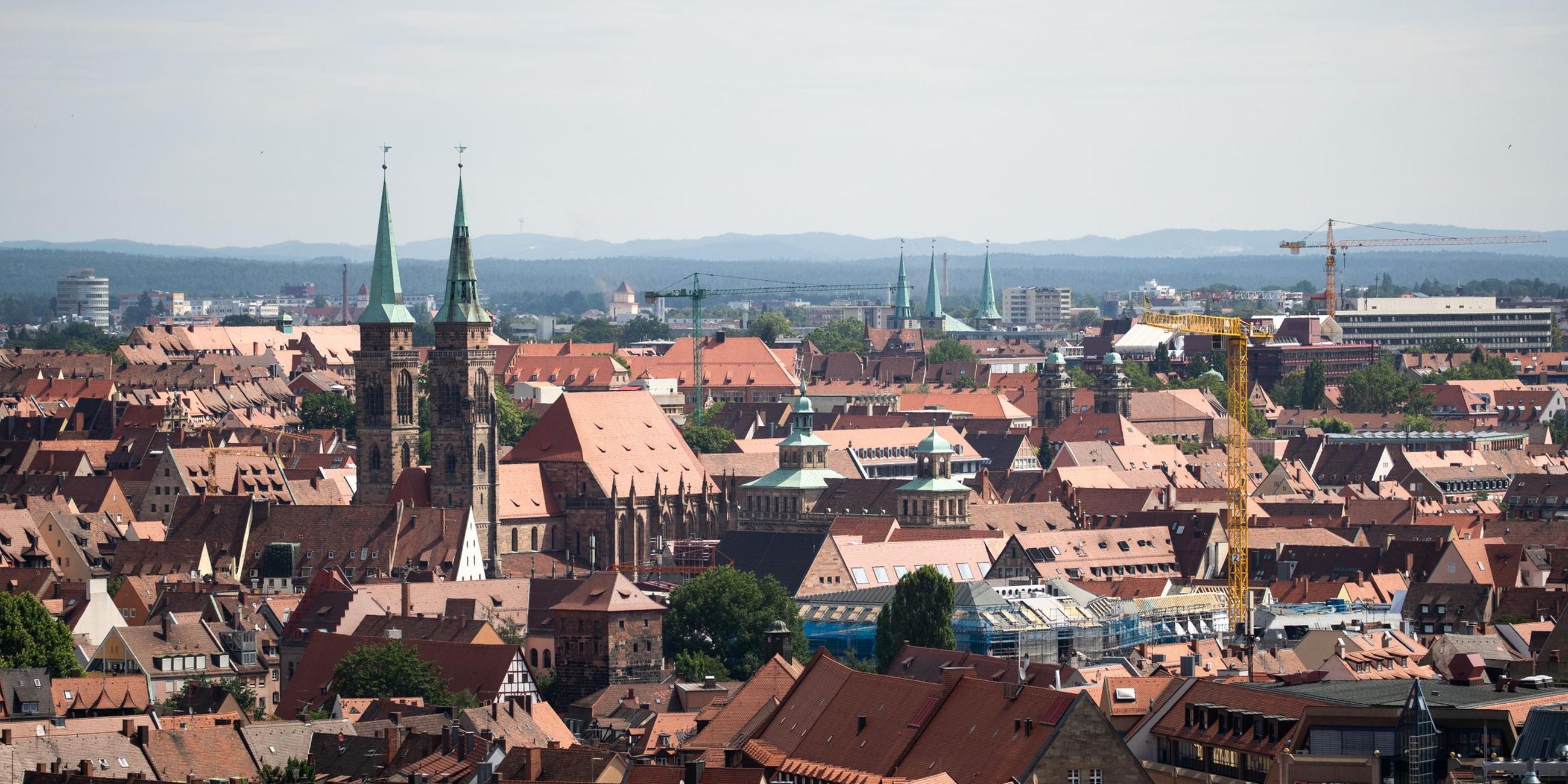 Stadtansicht von Nürnberg. Archivbild