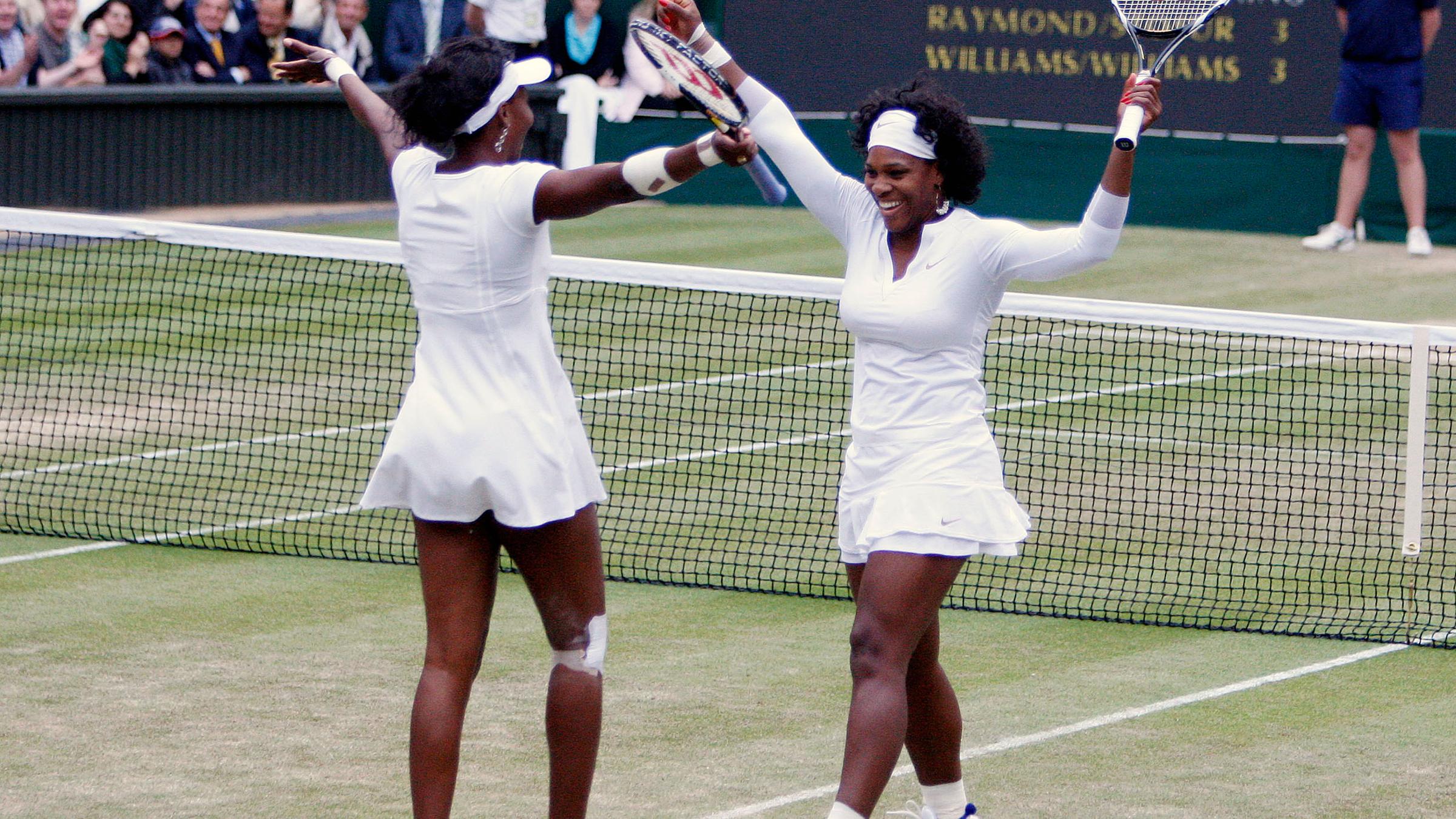 Serena Williams und Venus Williams in Wimbledon
