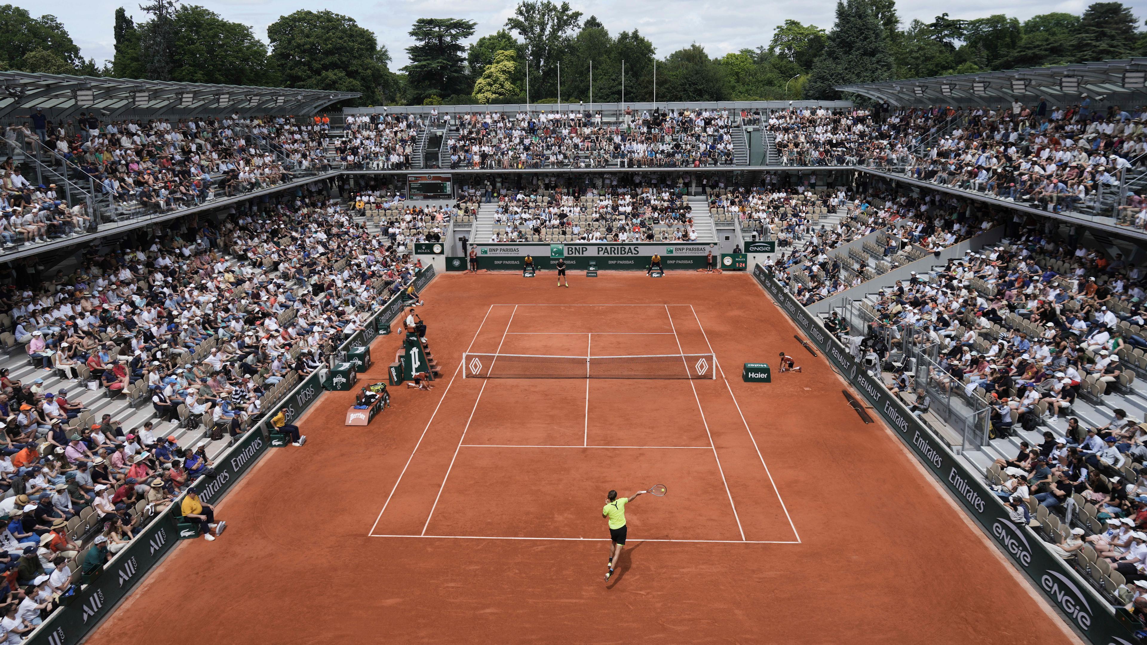 Der Tennisplatz der French Open