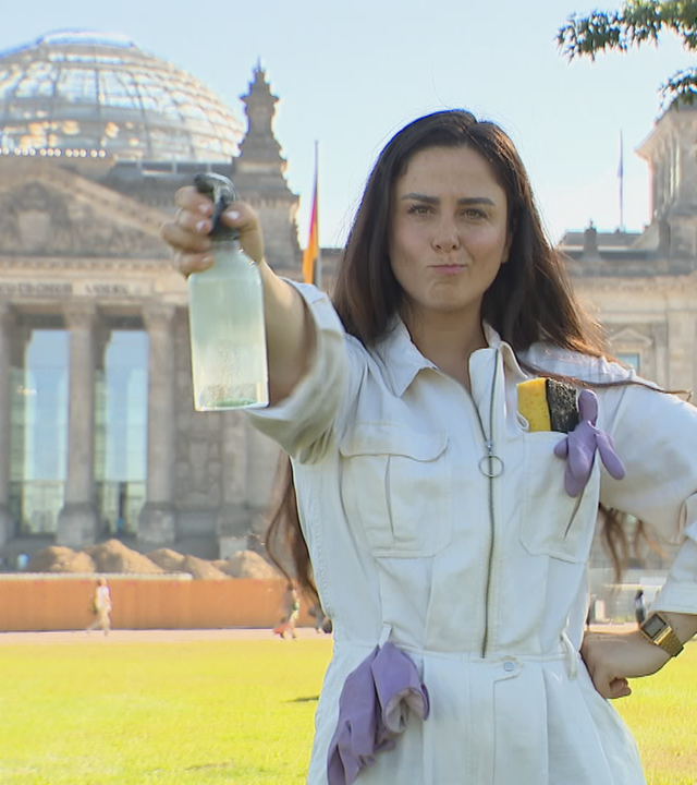 Teresa checkt den Haushalt im Bundestag