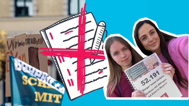 Schluss mit unangekündigten Tests? Reporterin Teresa trifft Amelie bei der Petitionsübergabe.