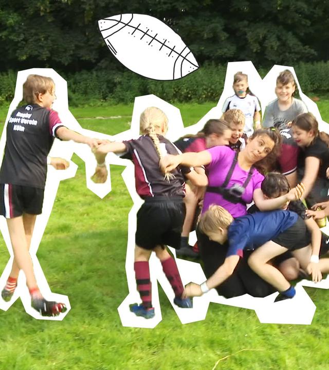 Teresa testet Rugby