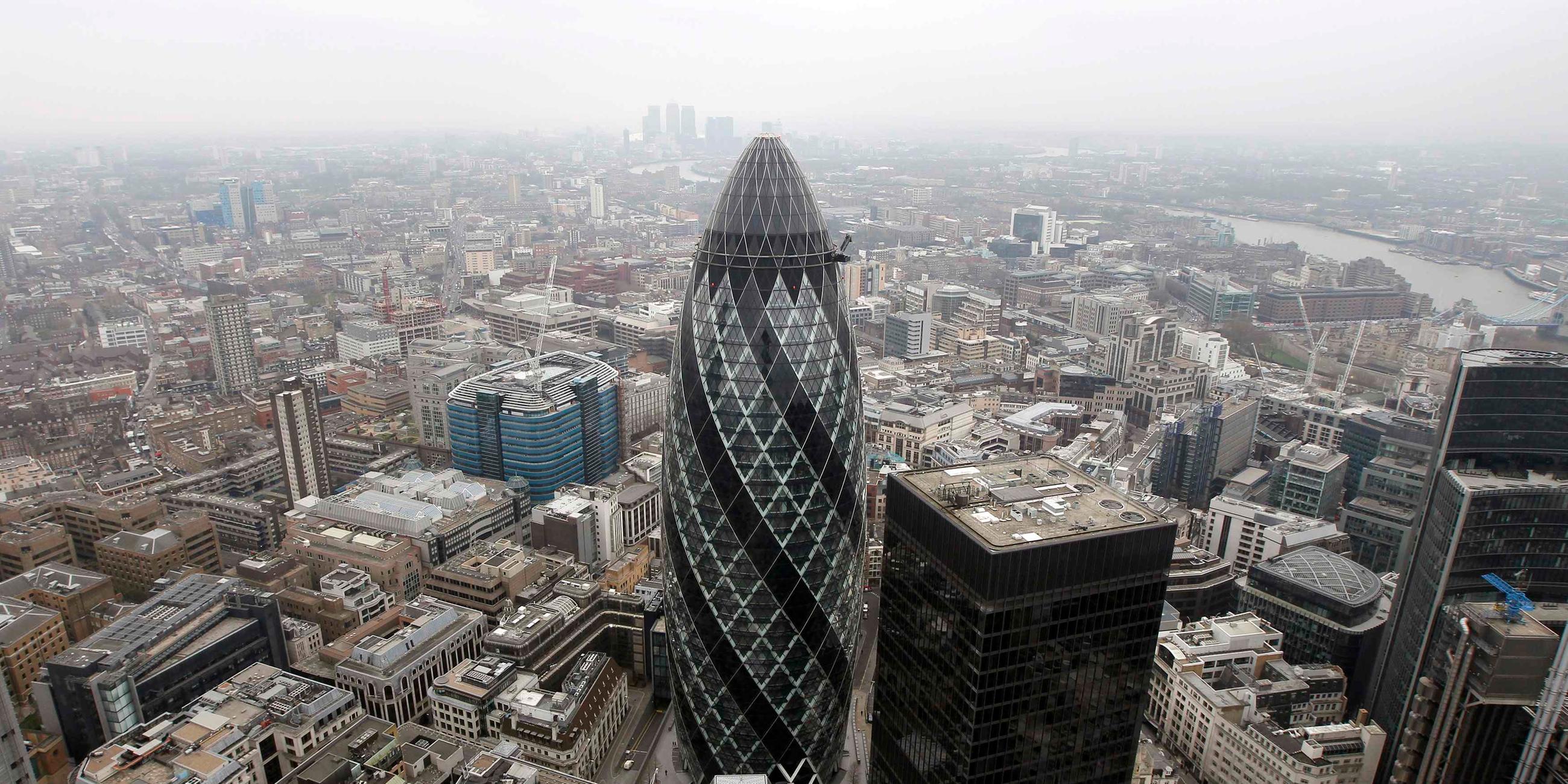Das Hochhaus The Gherkin in London