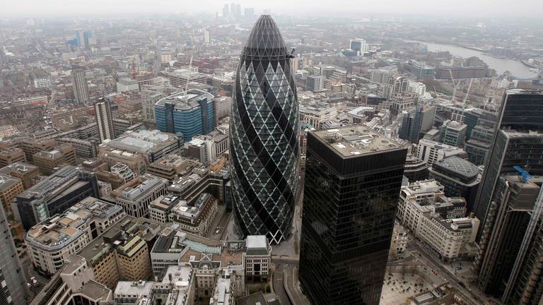 Das Hochhaus The Gherkin in London