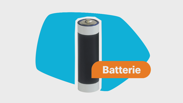 Schwarze Batterie