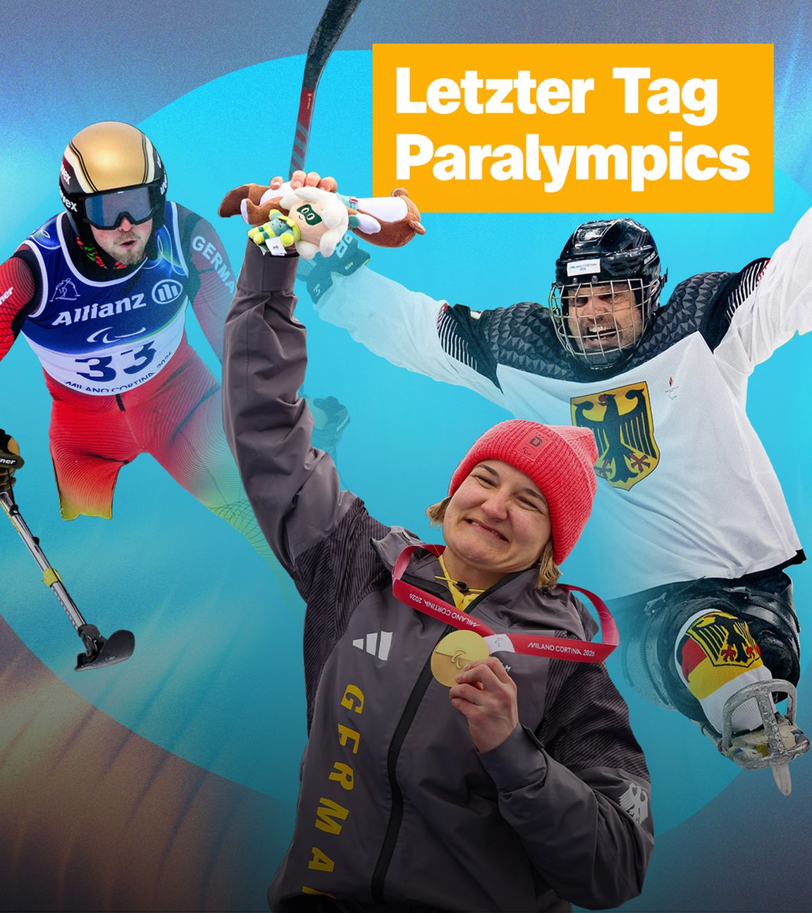 Verschiedene Paralympics-Teilnehmer 