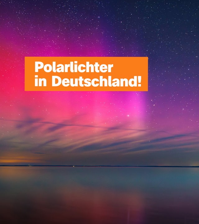 Pinkfarbene Polarlichter 