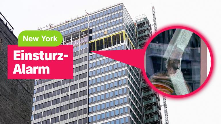 Hochhaus in New York wackelt. Einsturz-Alarm!