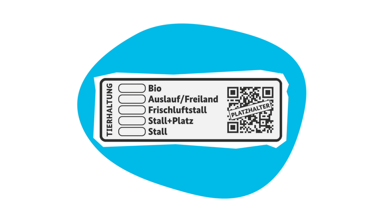 Tierhaltungsetikett - Grafik