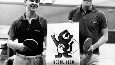 Tischtennisspieler in Seoul 1988