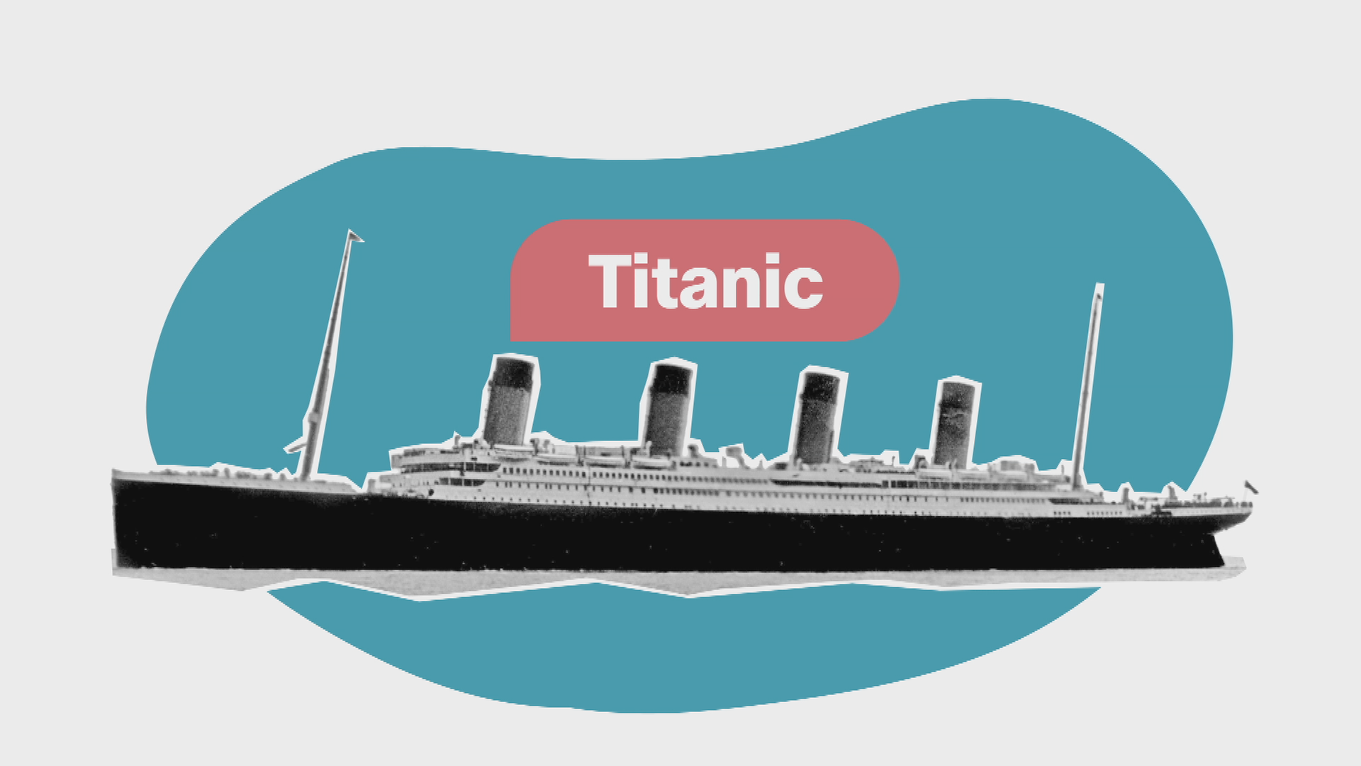 Boot mit "Titanic"-Schriftzug