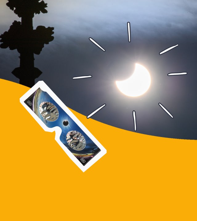 Eine partielle Sonnenfinsternis.