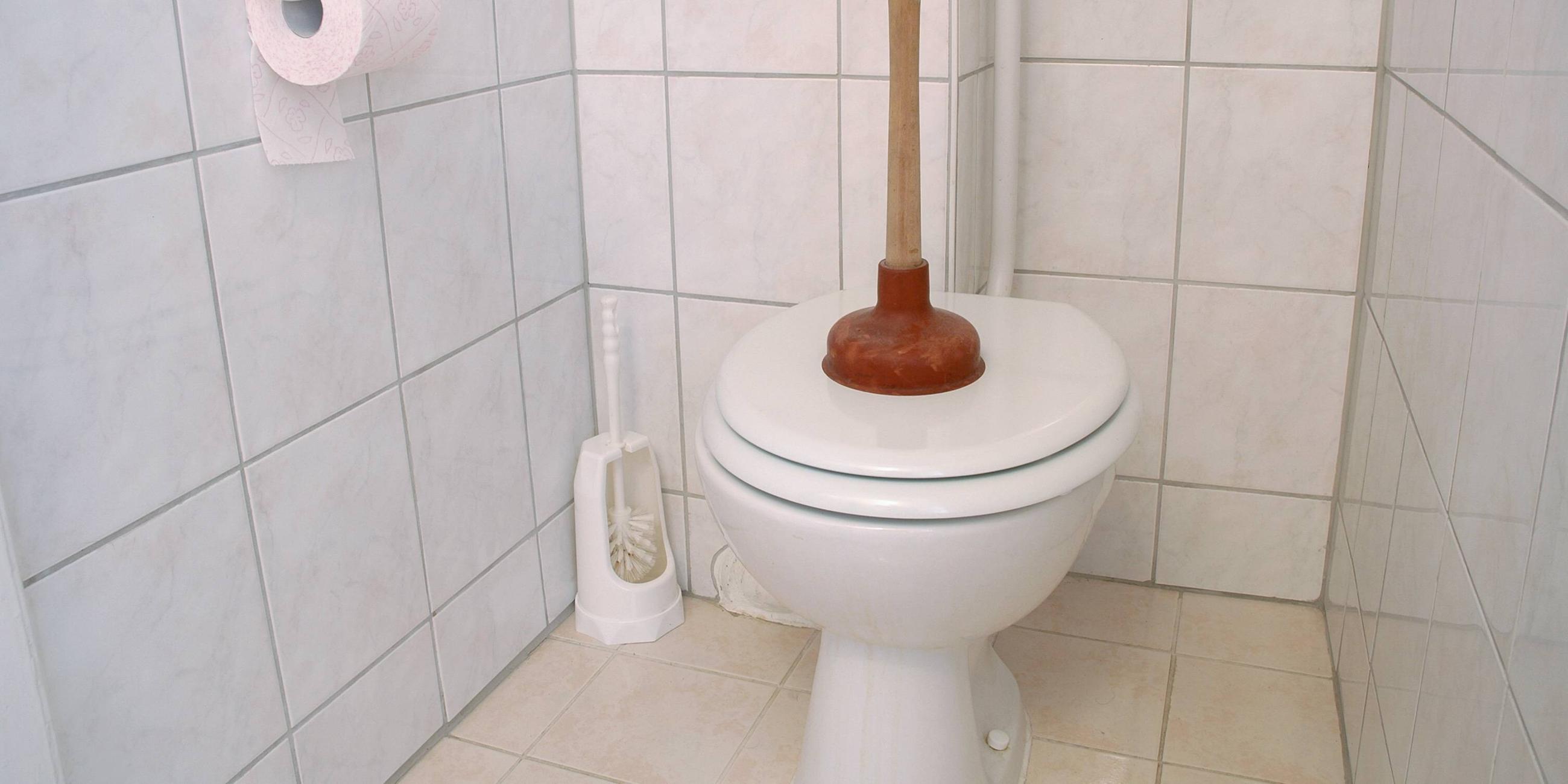 Verstopfte Toilette