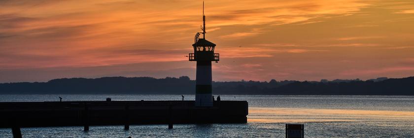 Sonnenaufgang in Travemünde