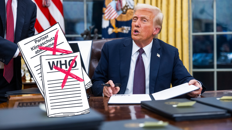 Trump hat es eilig - er schon einige Veränderungen unterschrieben.