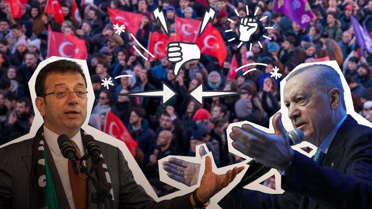 Proteste in der Türkei nach Festnahme von Erdogan-Gegner Imamoglu