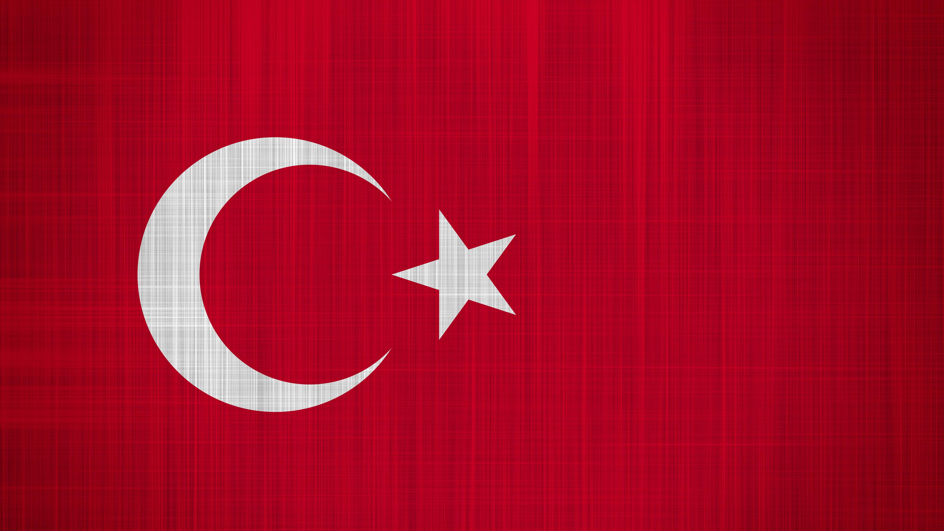 Die türkische Flagge (Webstoff)