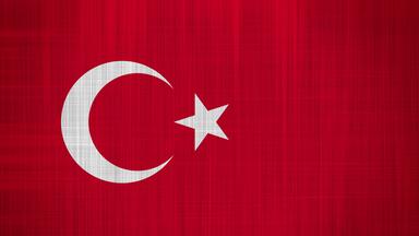 Die türkische Flagge (Webstoff)