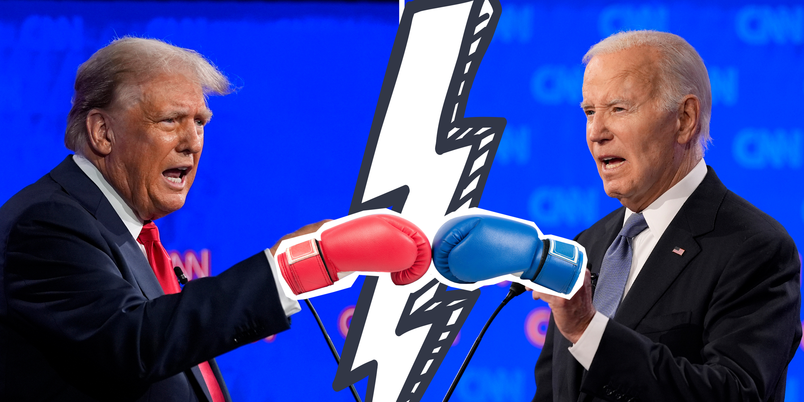 Donald Trump gegen Joe Biden im TV-Duell