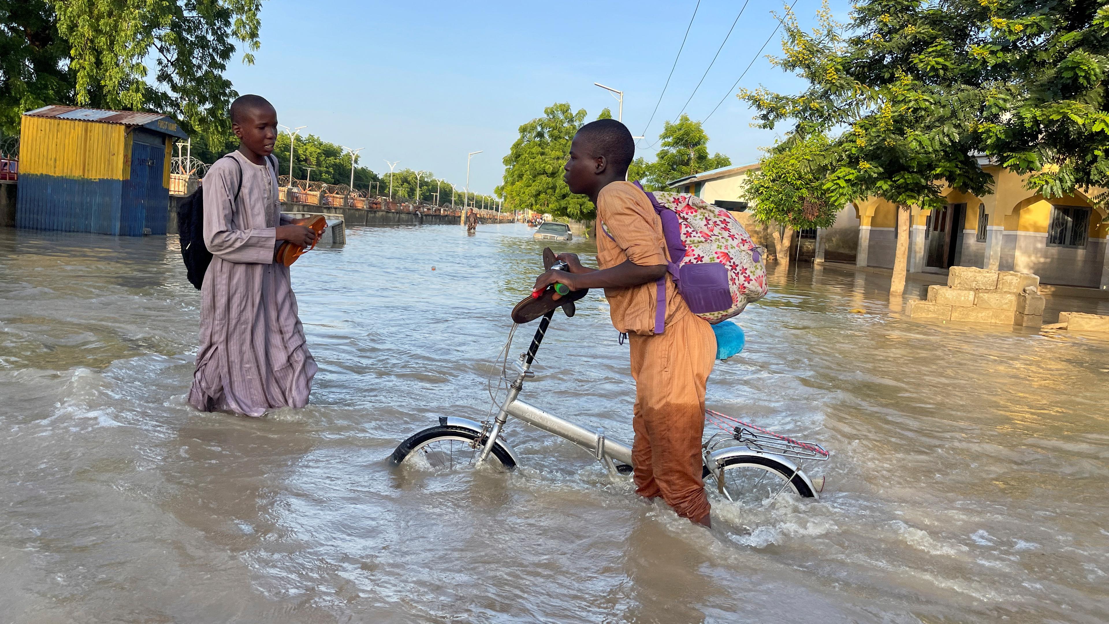 Überschwemmungen in Maiduguri 