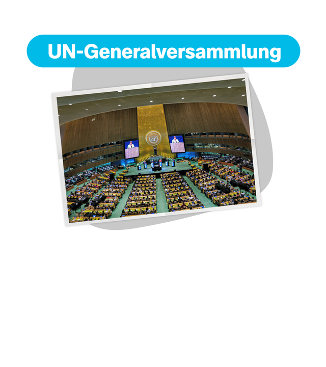 Bild aus dem Saal der UN-Generalversammlung