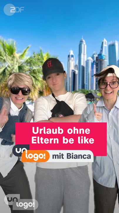 Drei Personen vor Skyline
