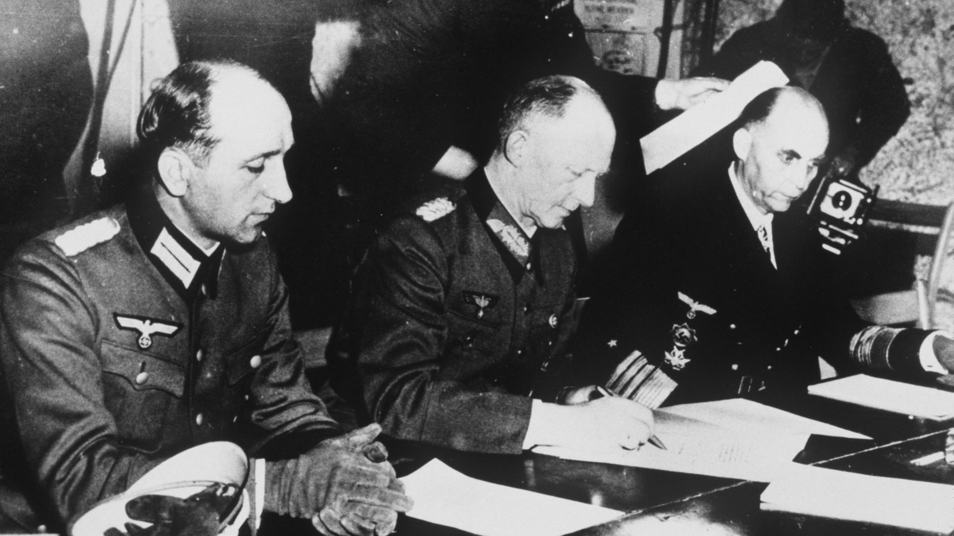 Unterzeichnung der Kapitulation Deutschlands