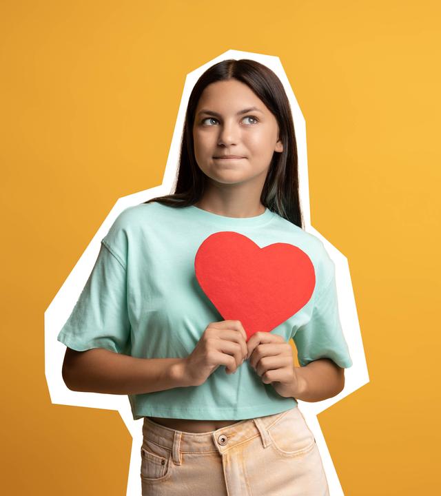 Mädchen mit Herz