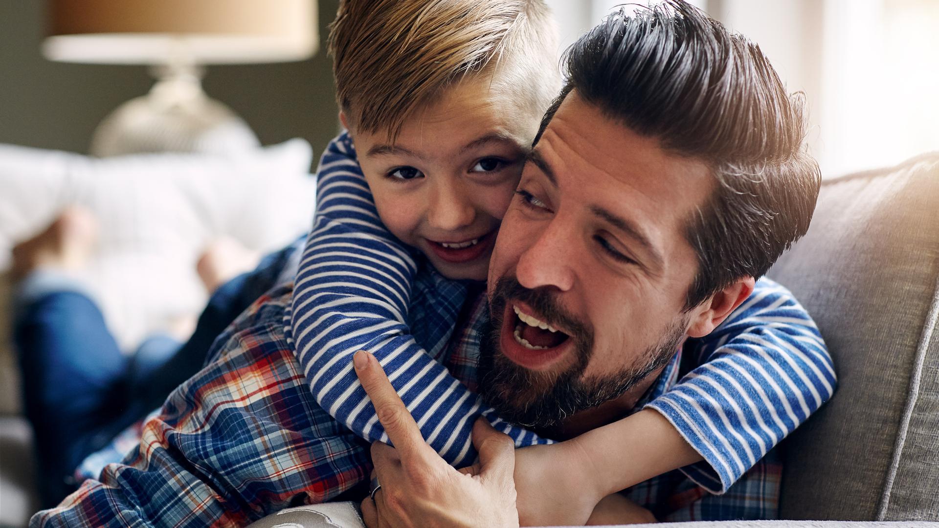 Vater mit seiner Tochter