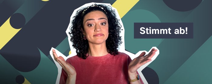logo! no.front Vote Stimmt ab mit Maral