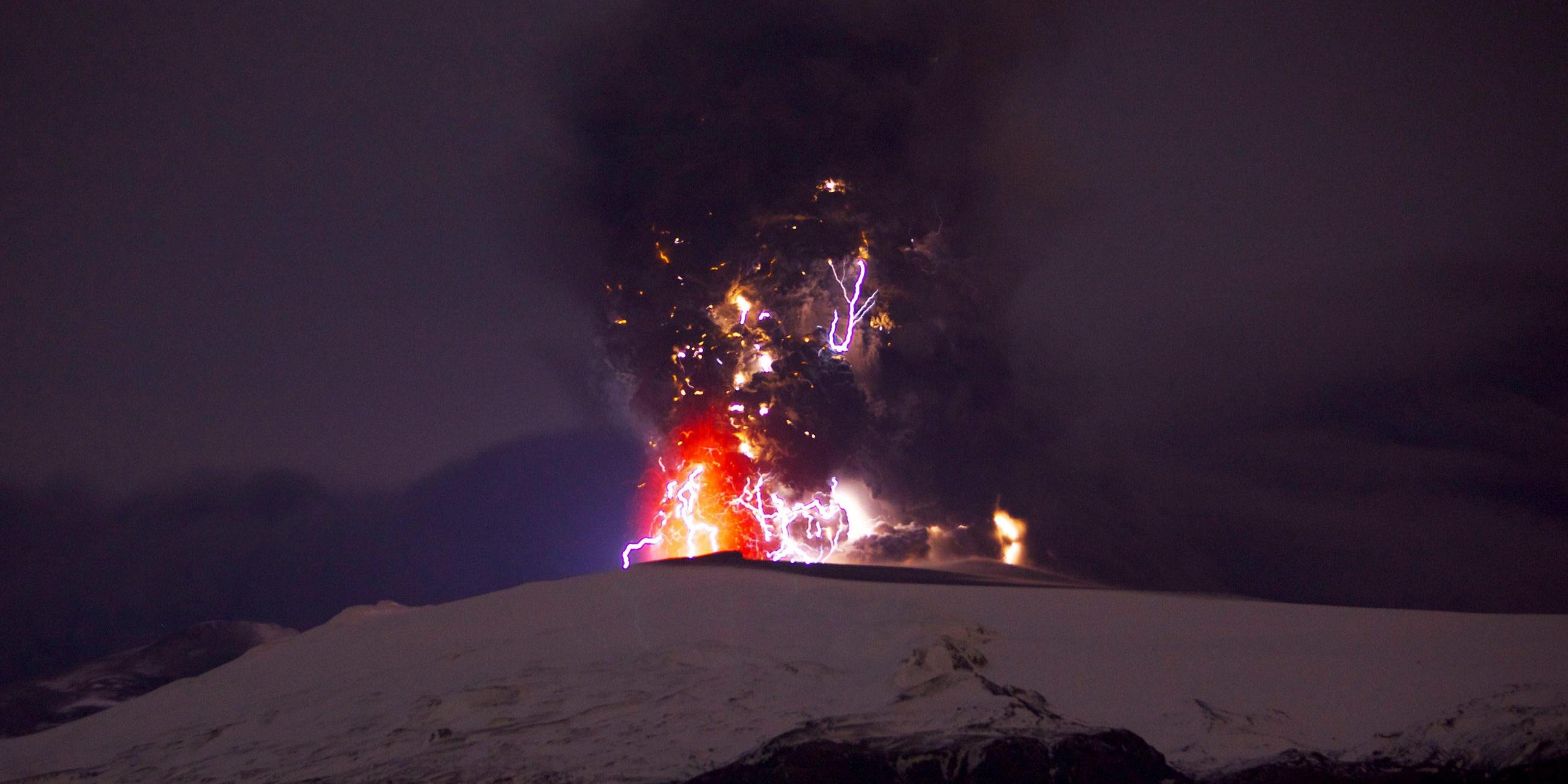 Eyjafjallajoekull bricht aus