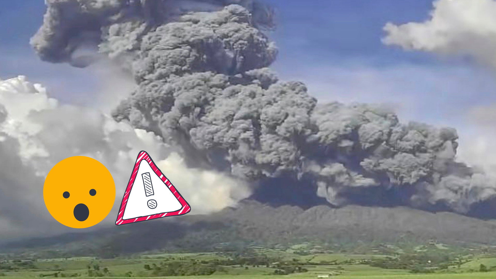 Der Vulkan Kanalaon bricht auf den Philippinen aus.