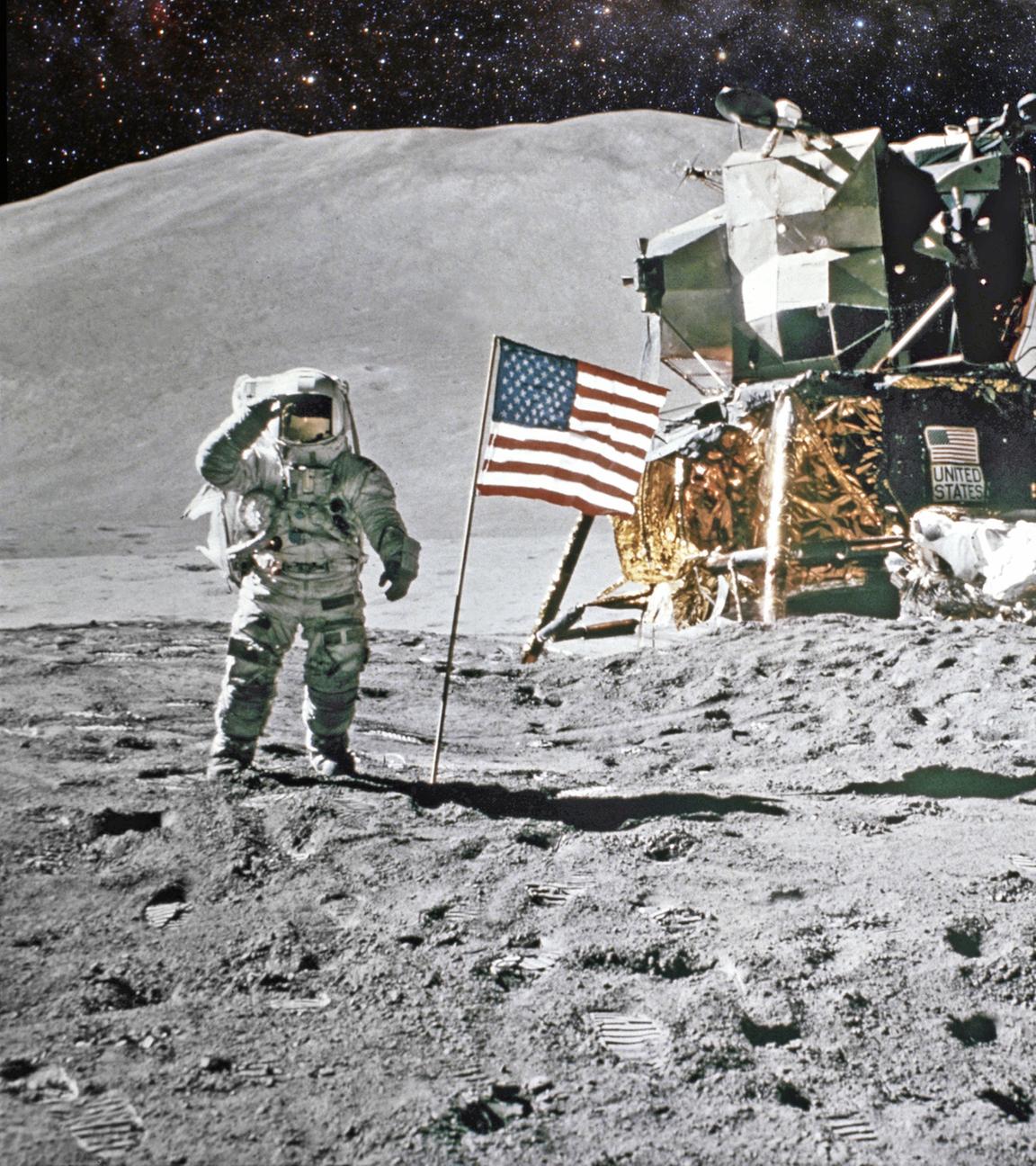 Amerikanische Mondlandung