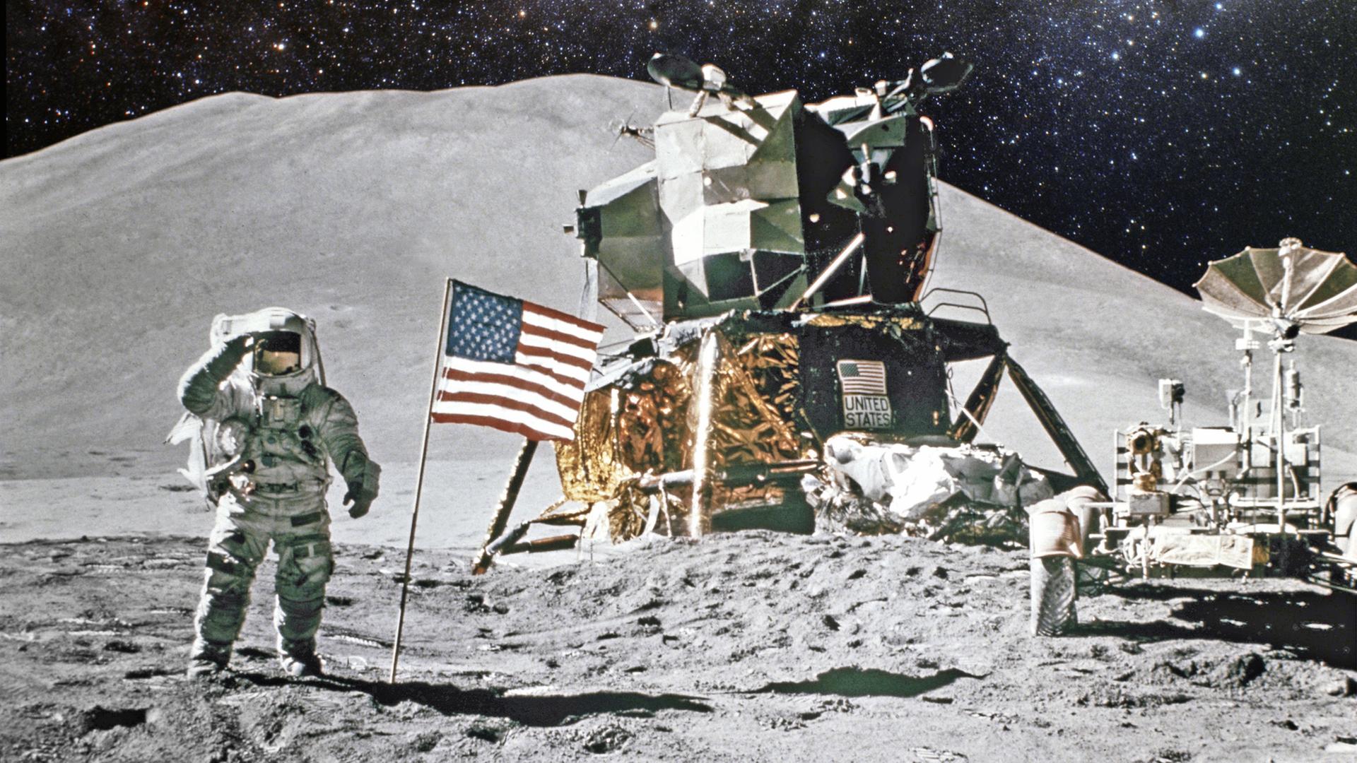Amerikanische Mondlandung