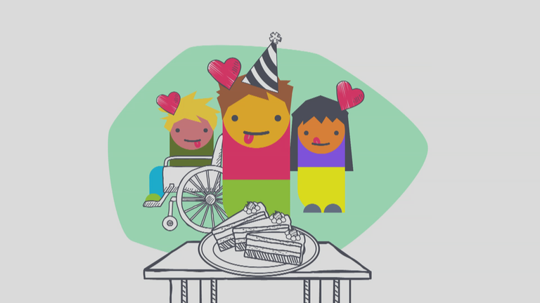 Kinder die Lust auf Süßes haben