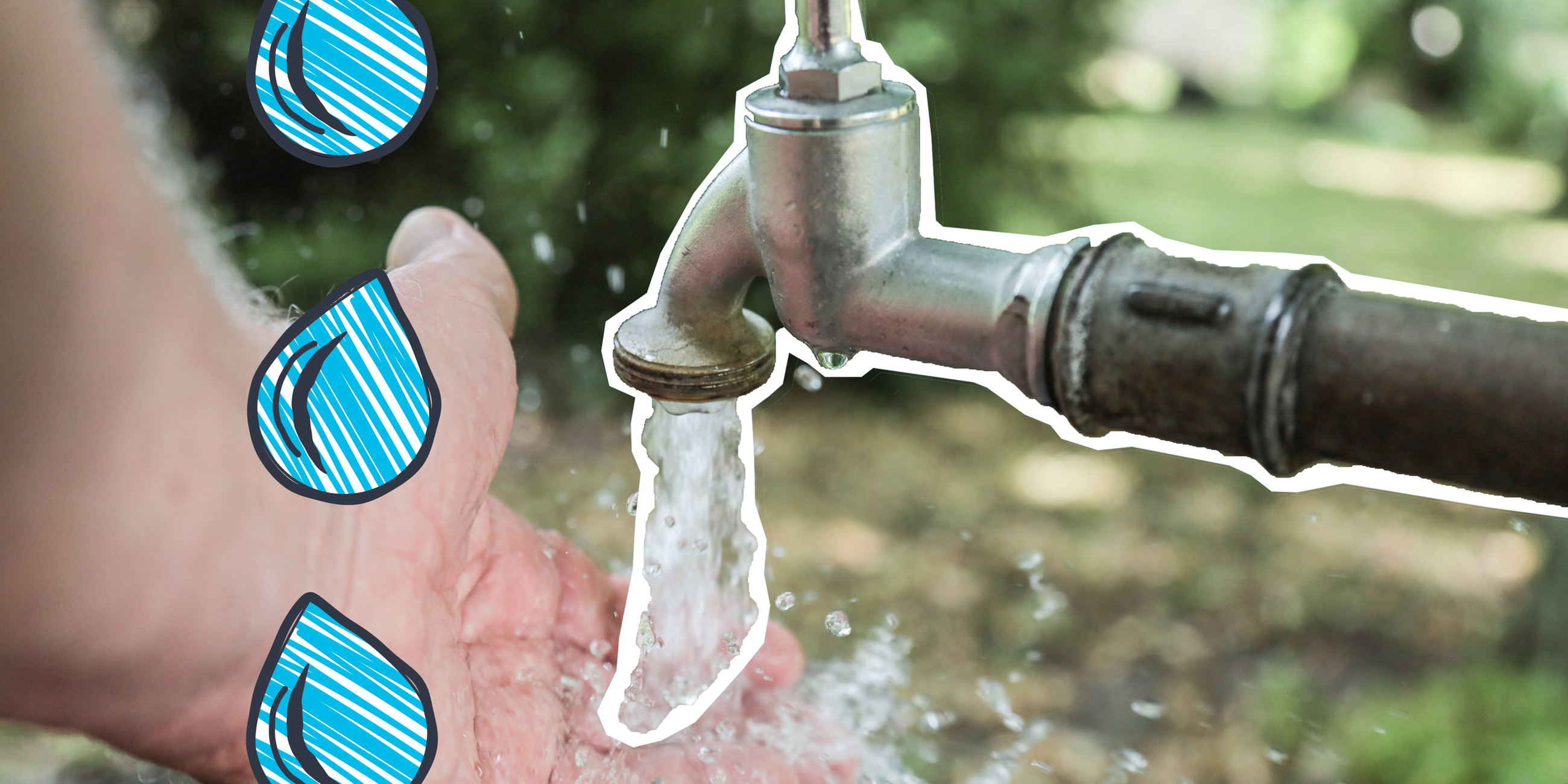 Wasserhahn & Wasser