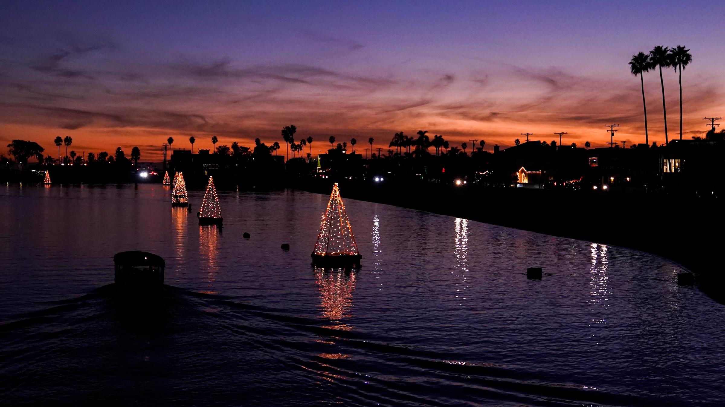 Weihnachtslicher in Kalifornien