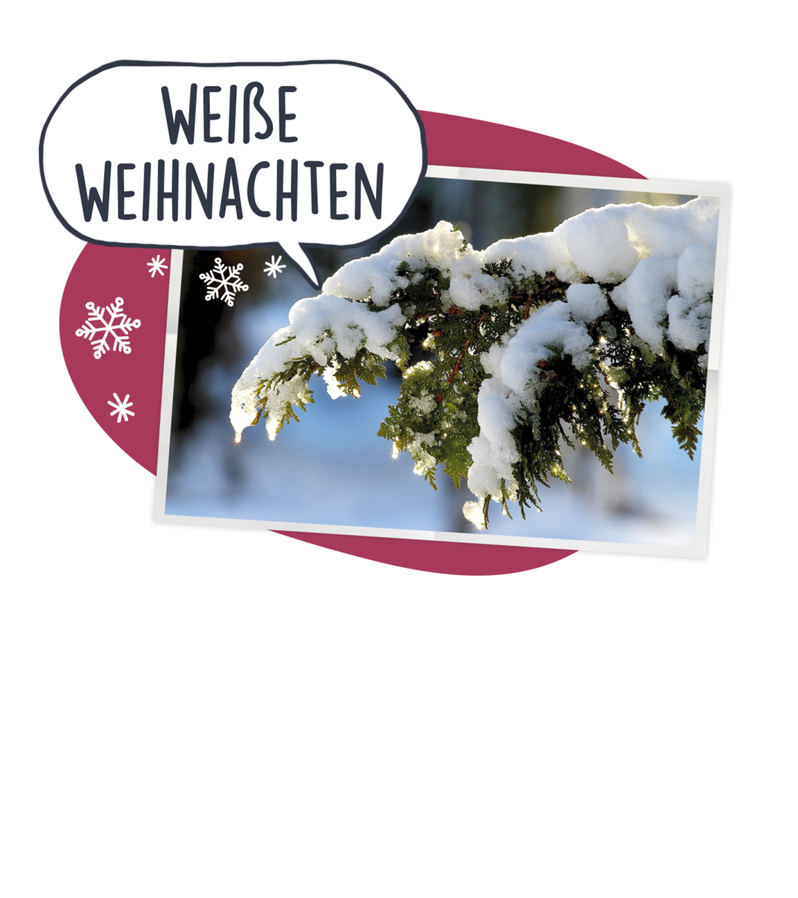 Weiße Weihnachten Grafik
