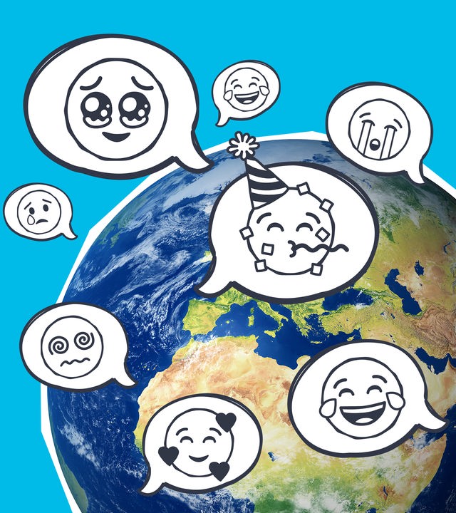 Grafik Welt-Emoji-Tag