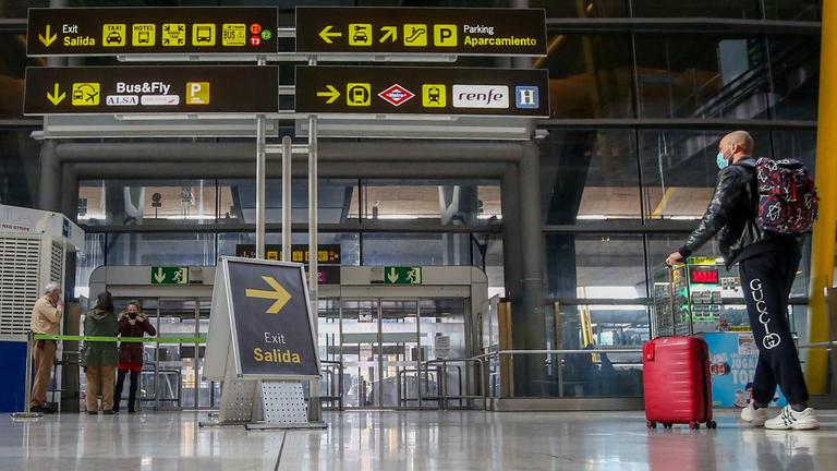 leerer Flughafen in Spanien 